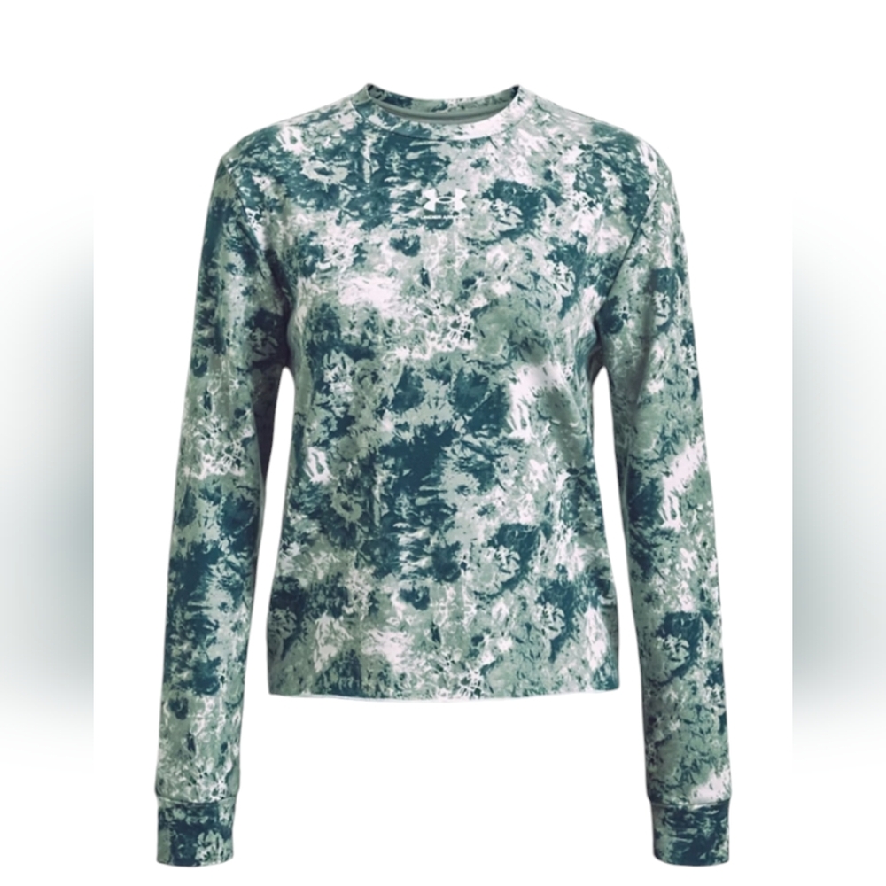 Under Armour Rival Terry Printed Crew Athletic Top|Size L